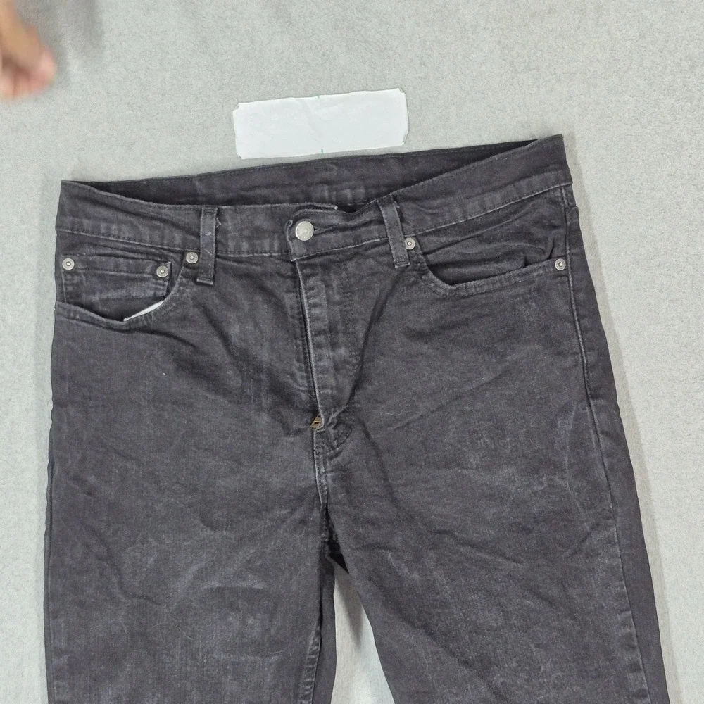 Levi's 511 Men Jeans 36X32 Black Denim Slim Fit 30